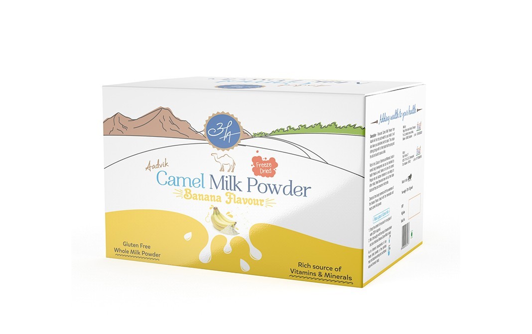 Aadvik Camel Milk Powder Banana Flavour   Box  300 grams